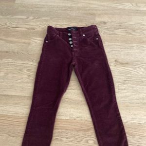Lucky Brand size 25 ankle button fly